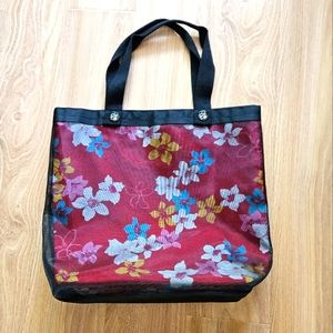 Retro floral tote handmade